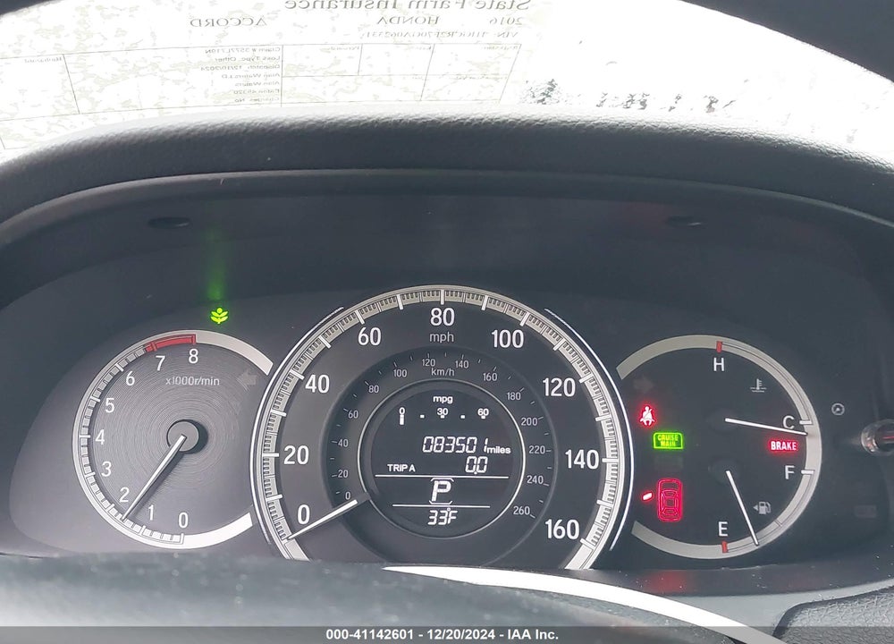 2016 HONDA ACCORD EX VIN: 1HGCR2F70GA062331