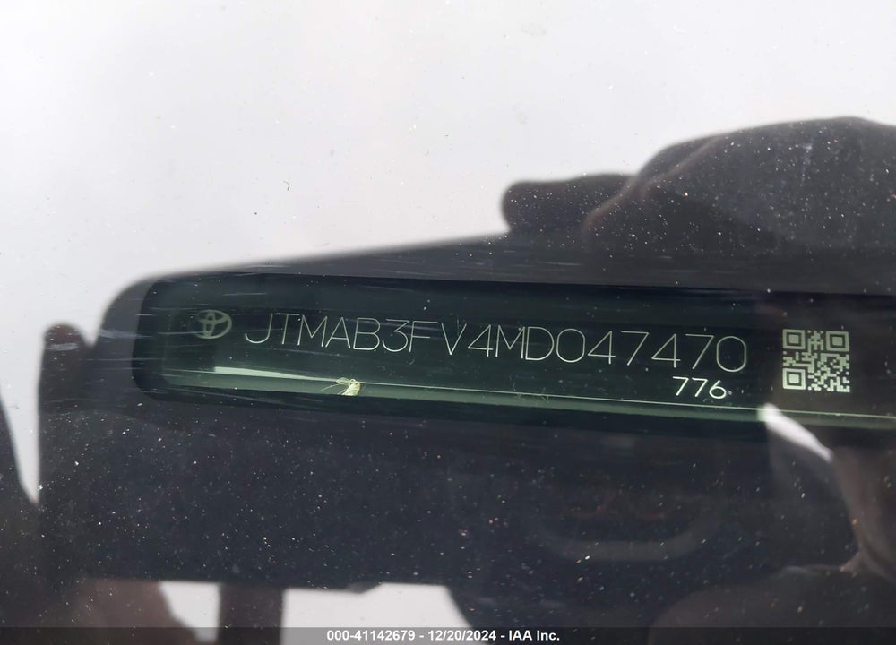 2021 TOYOTA RAV4 PRIME SE VIN: JTMAB3FV4MD047470