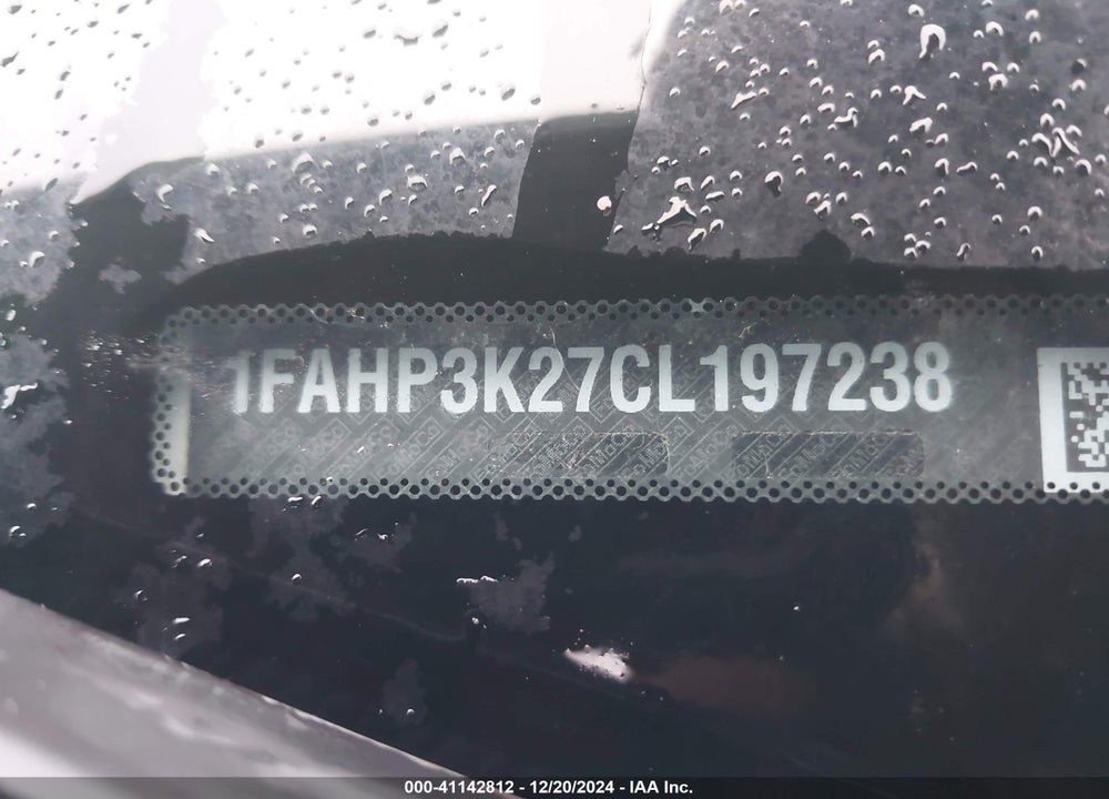 2012 FORD FOCUS SE VIN: 1FAHP3K27CL197238