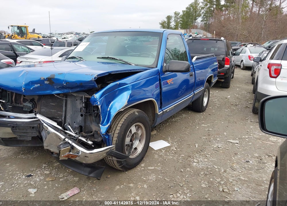 1997 CHEVROLET C1500 FLEETSIDE VIN: 1GCEC14R2VZ217256
