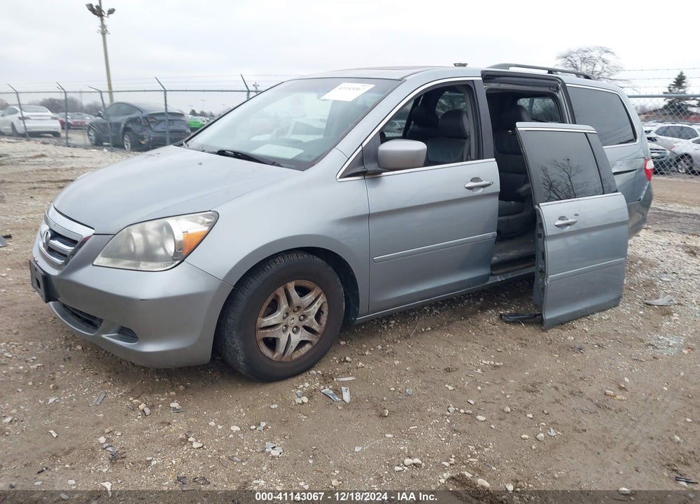 2006 HONDA ODYSSEY EX-L VIN: 5FNRL38676B095112