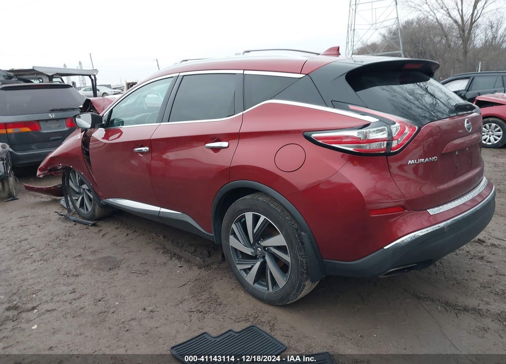 2016 NISSAN MURANO PLATINUM VIN: 5N1AZ2MH3GN163806