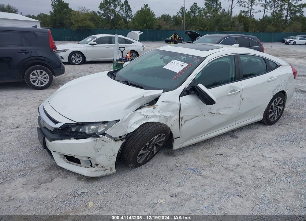 2018 HONDA CIVIC EX VIN: 2HGFC2F76JH507565
