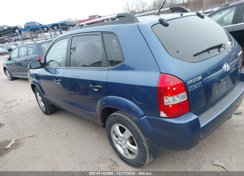 2007 HYUNDAI TUCSON GLS VIN: KM8JM12BX7U546266