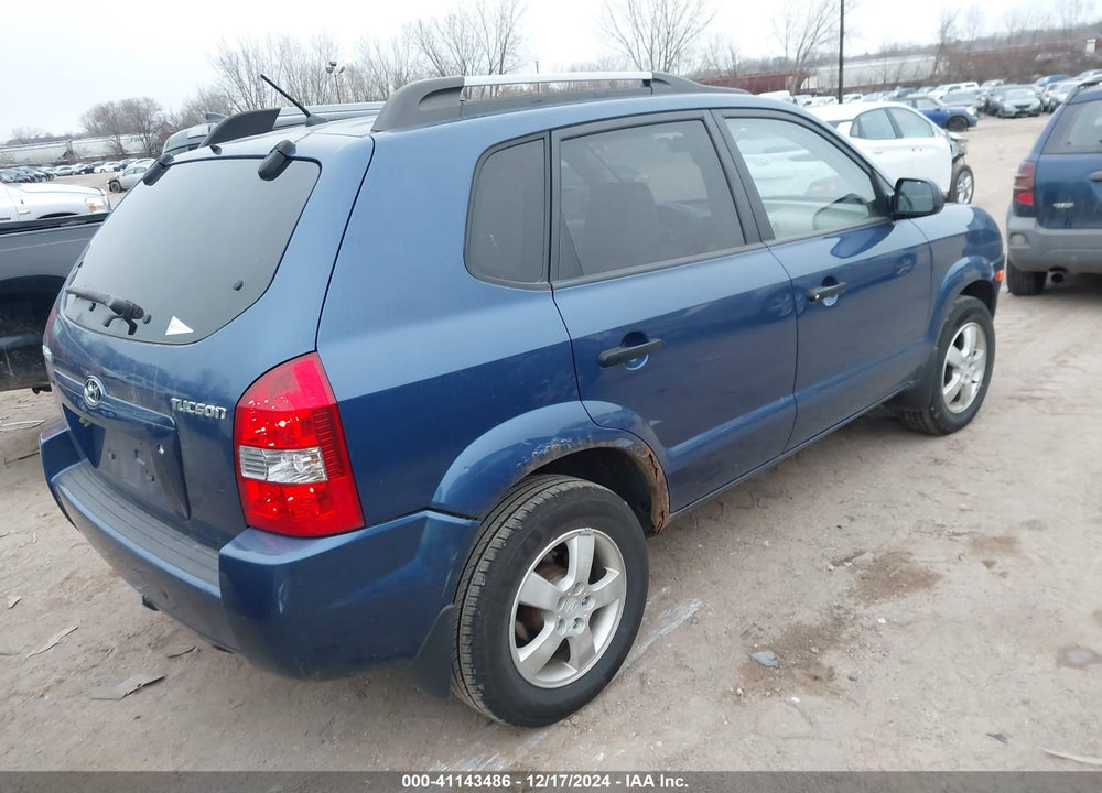 2007 HYUNDAI TUCSON GLS VIN: KM8JM12BX7U546266