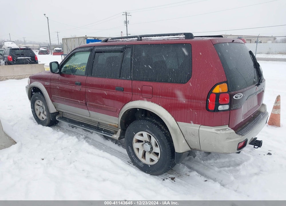 2001 MITSUBISHI MONTERO SPORT XLS VIN: JA4MT31H01P054478