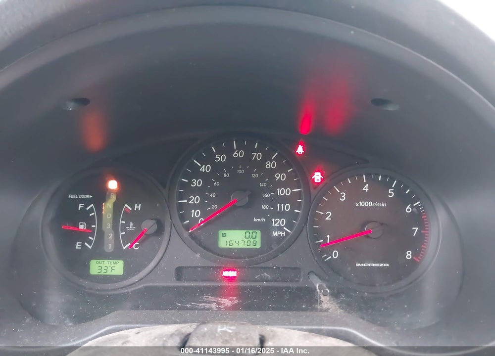 2007 SUBARU IMPREZA VIN: JF1GD61637H523426