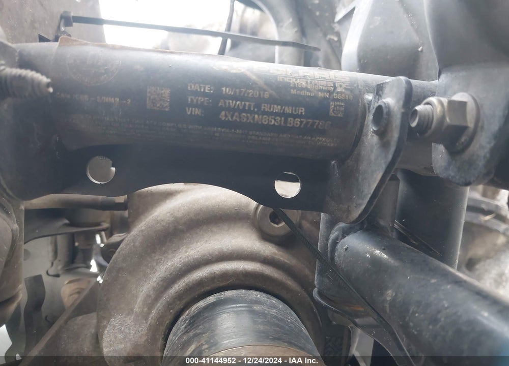2020 POLARIS SPORTSMAN 850 HIGH LIFTER EDITION VIN: 4XASXN853LB677786
