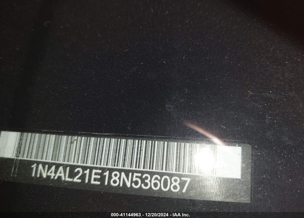 2008 NISSAN ALTIMA 2.5 S VIN: 1N4AL21E18N536087