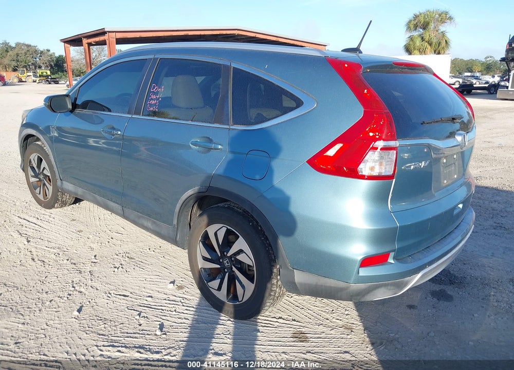 2015 HONDA CR-V TOURING VIN: 5J6RM3H96FL022229