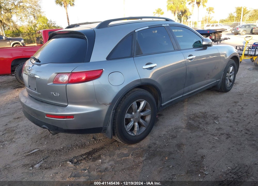 2005 INFINITI FX35 VIN: JNRAS08U35X104762