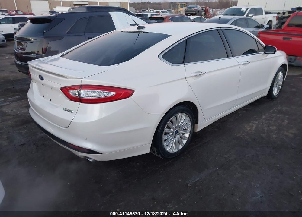 2014 FORD FUSION ENERGI VIN: 3FA6P0SU8ER269351