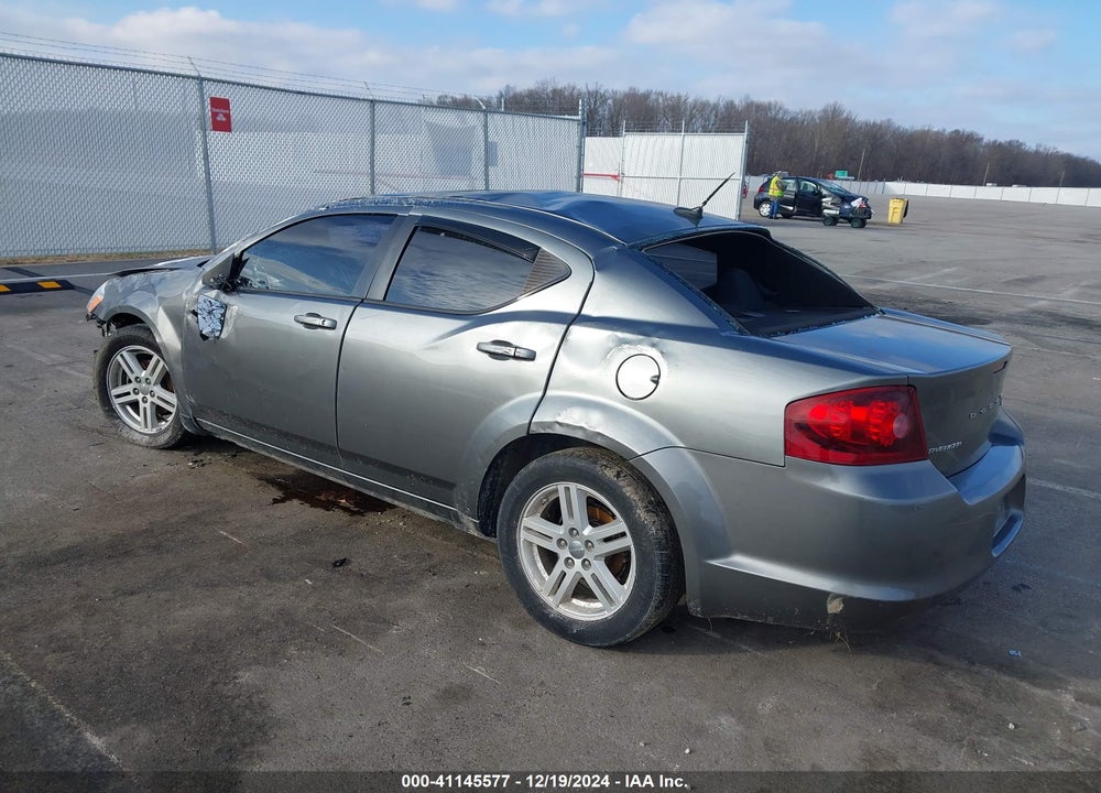 2012 DODGE AVENGER VIN: 1C3CDZCB7CN313416