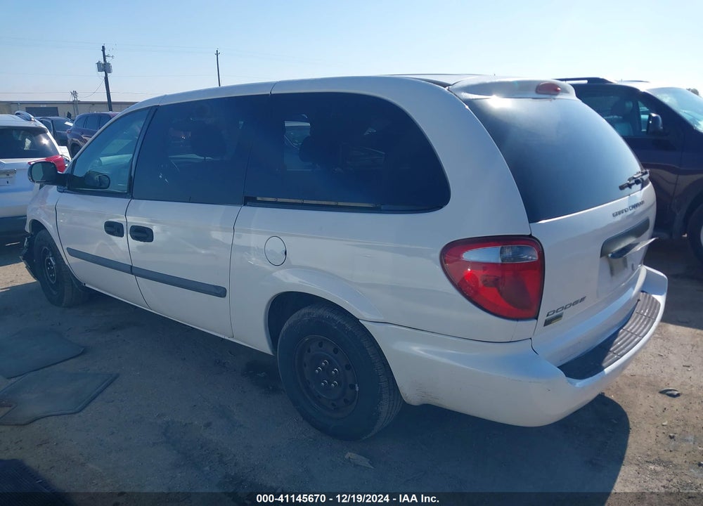 2007 DODGE GRAND CARAVAN SE VIN: 1D8GP24E77B192951