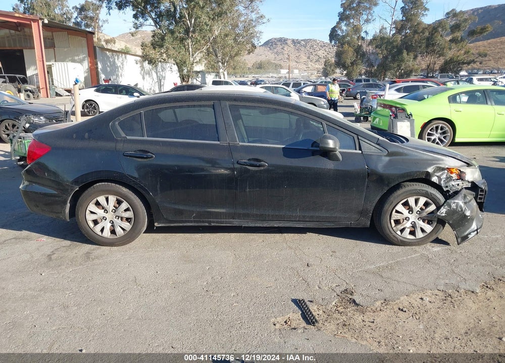 2012 HONDA CIVIC LX VIN: 19XFB2F58CE388464