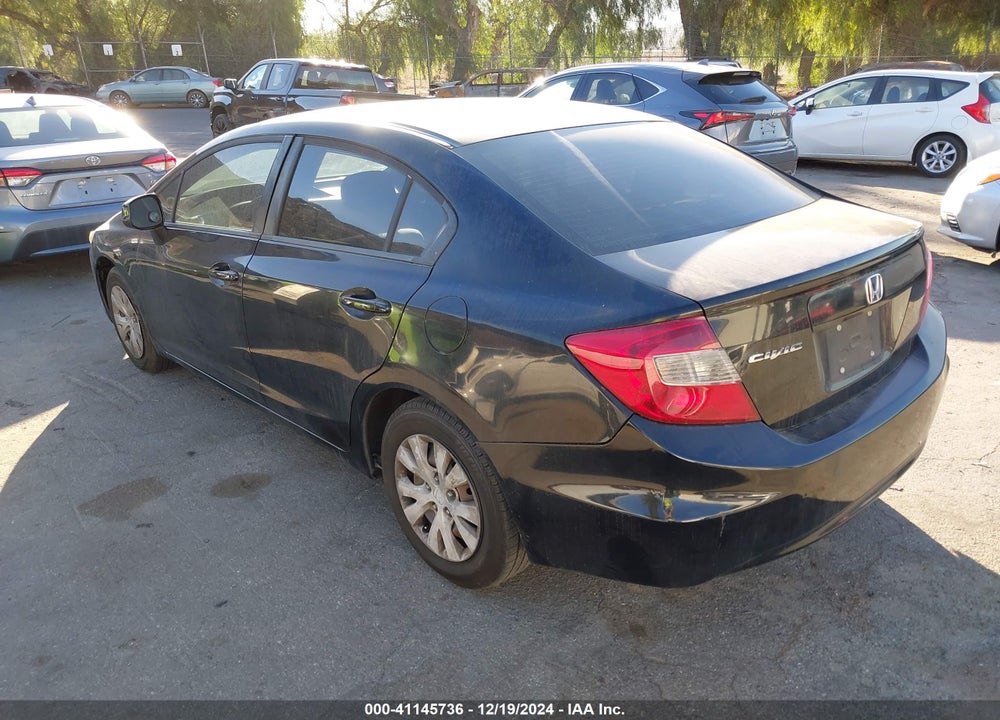2012 HONDA CIVIC LX VIN: 19XFB2F58CE388464