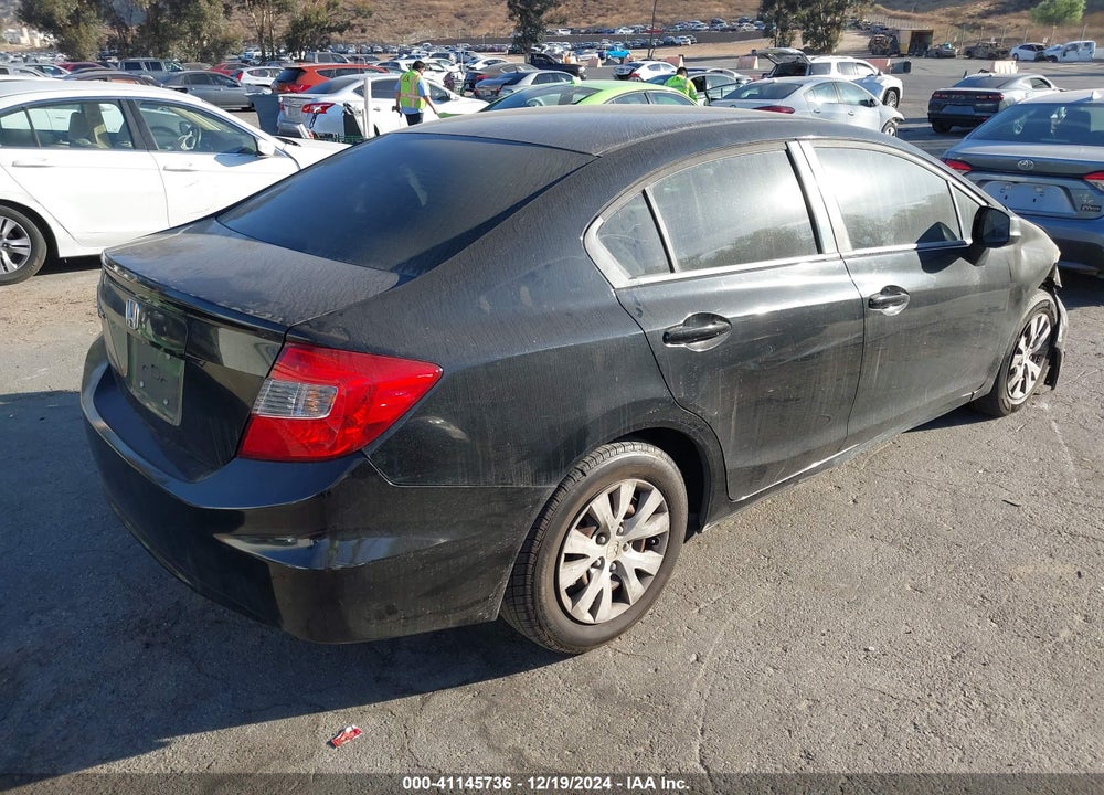 2012 HONDA CIVIC LX VIN: 19XFB2F58CE388464