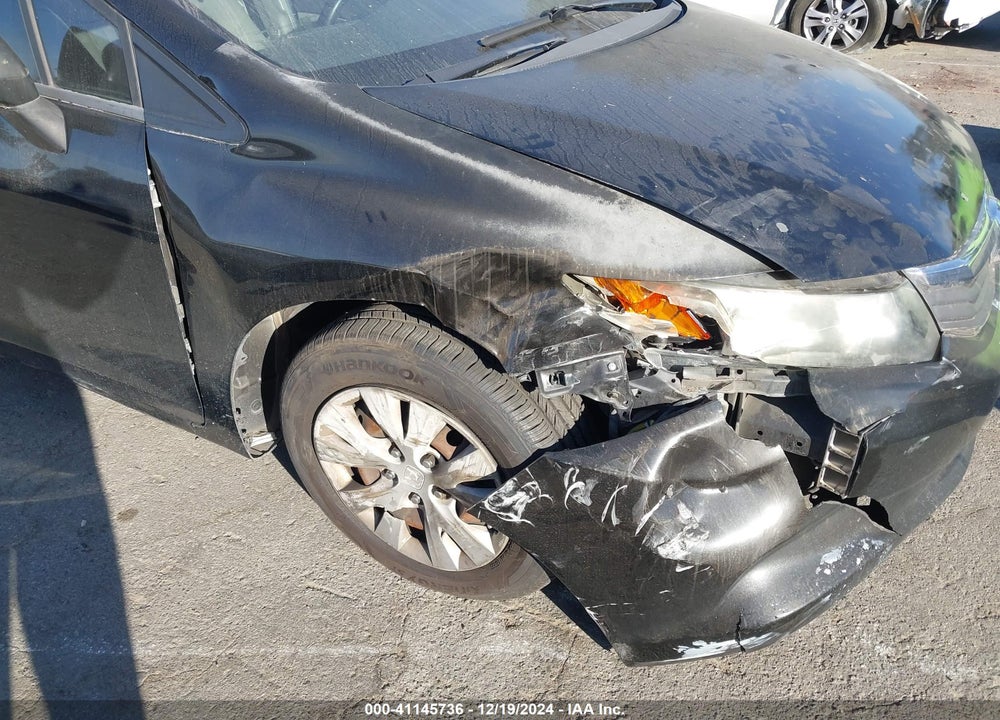 2012 HONDA CIVIC LX VIN: 19XFB2F58CE388464