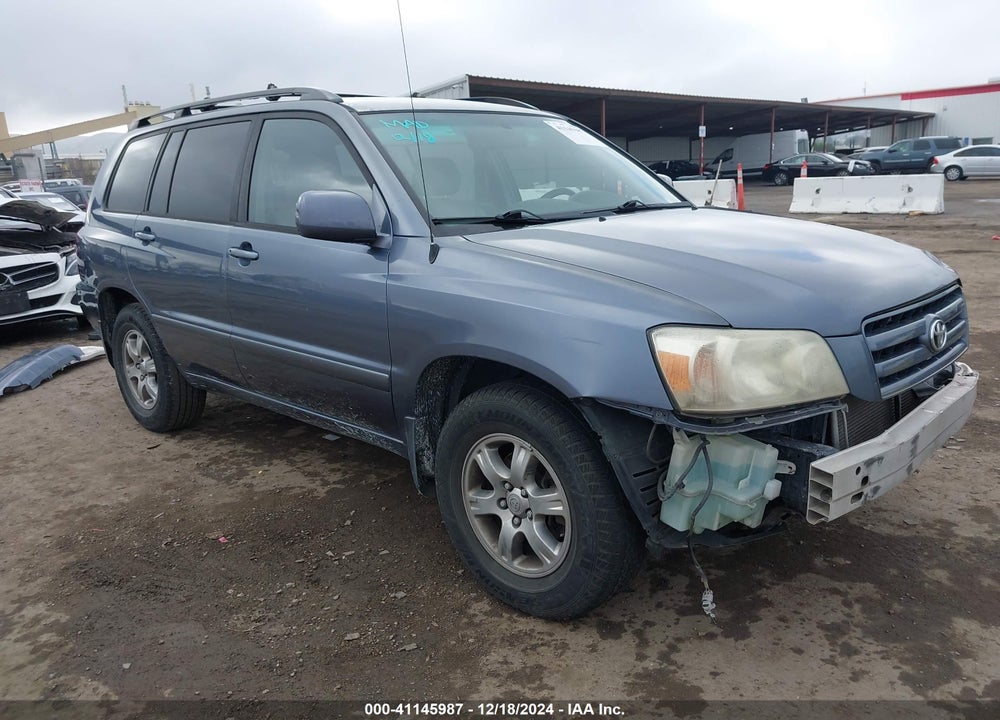 2006 TOYOTA HIGHLANDER V6 VIN: JTEDP21A760102190