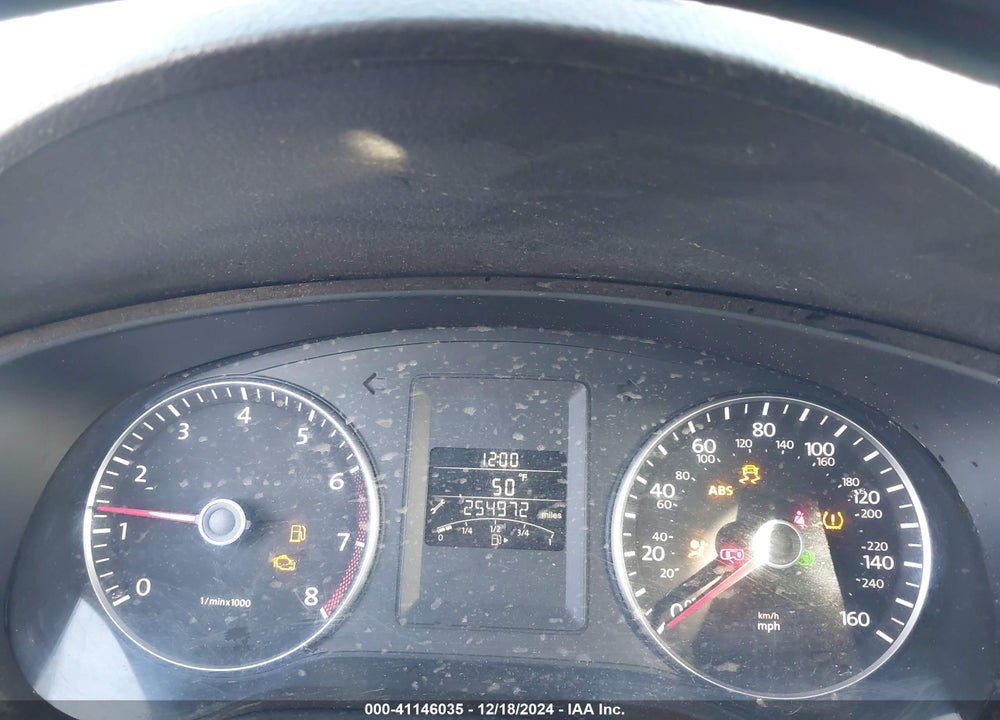 2012 VOLKSWAGEN JETTA 2.5L SE VIN: 3VWDP7AJ8CM398909