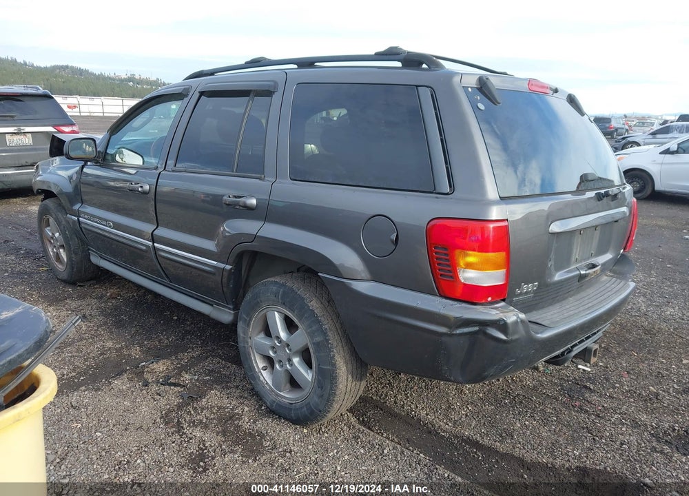 2004 JEEP GRAND CHEROKEE OVERLAND VIN: 1J8GW68J44C347230
