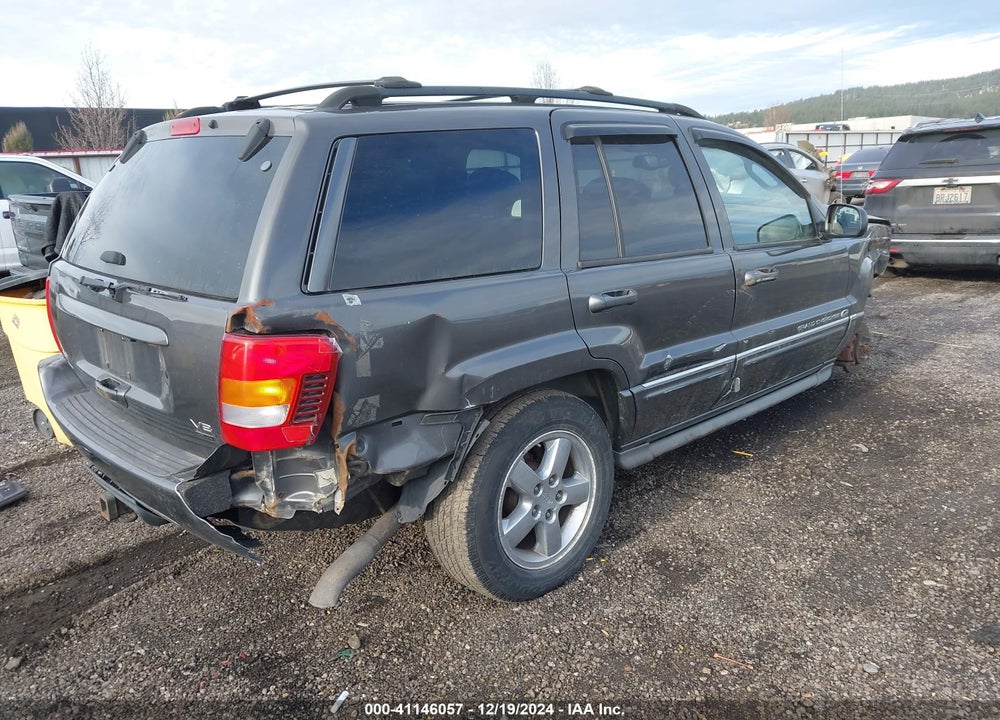 2004 JEEP GRAND CHEROKEE OVERLAND VIN: 1J8GW68J44C347230