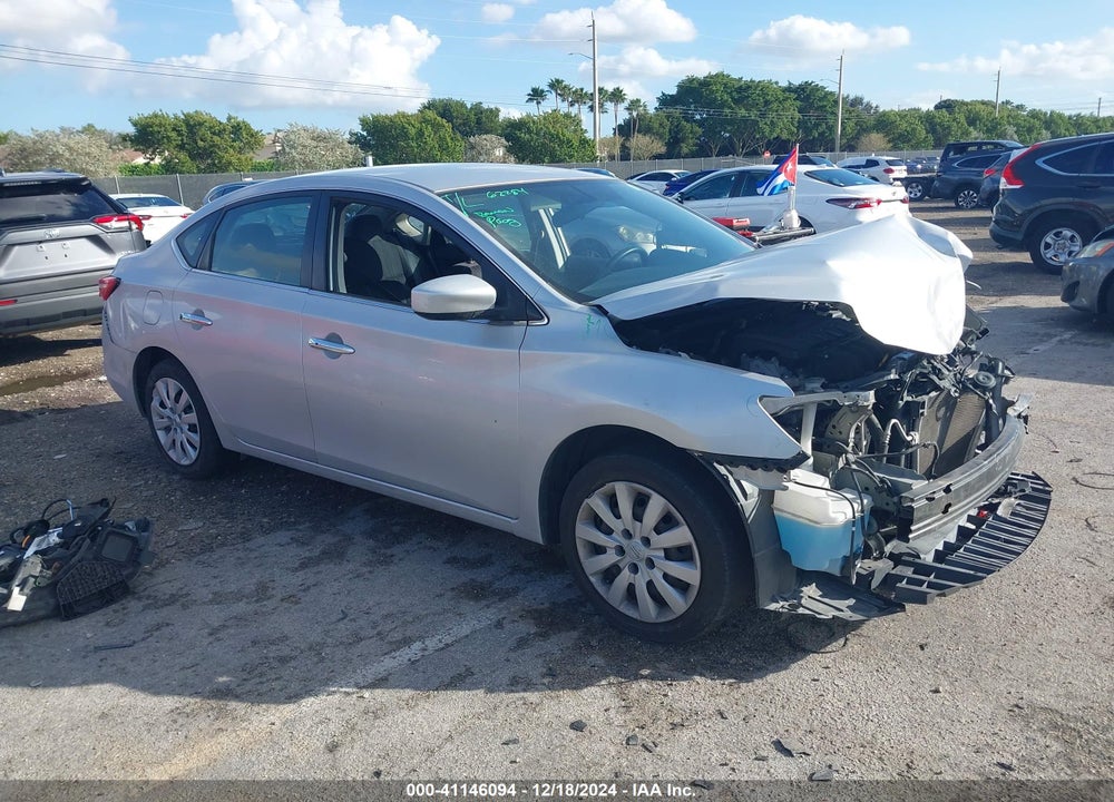 2017 NISSAN SENTRA SV VIN: 3N1AB7AP1HY283578