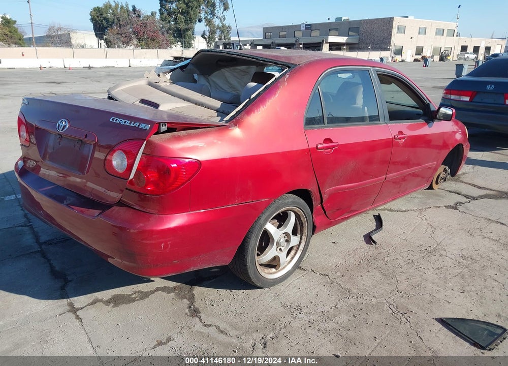 2005 TOYOTA COROLLA LE VIN: 2T1BR30E75C486217