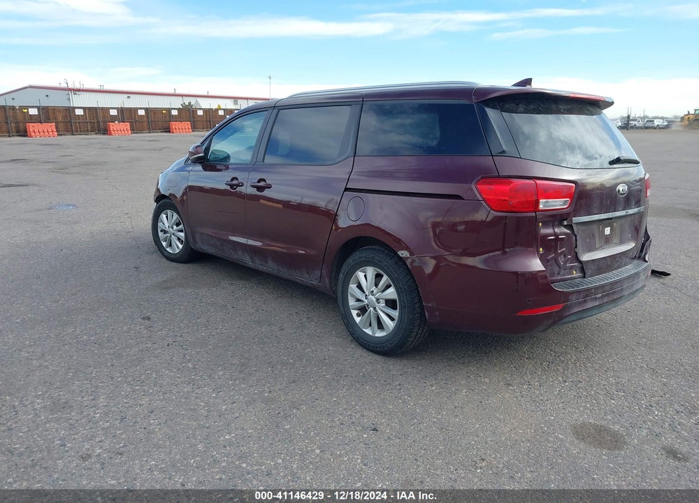 2017 KIA SEDONA LX VIN: KNDMB5C11H6246674