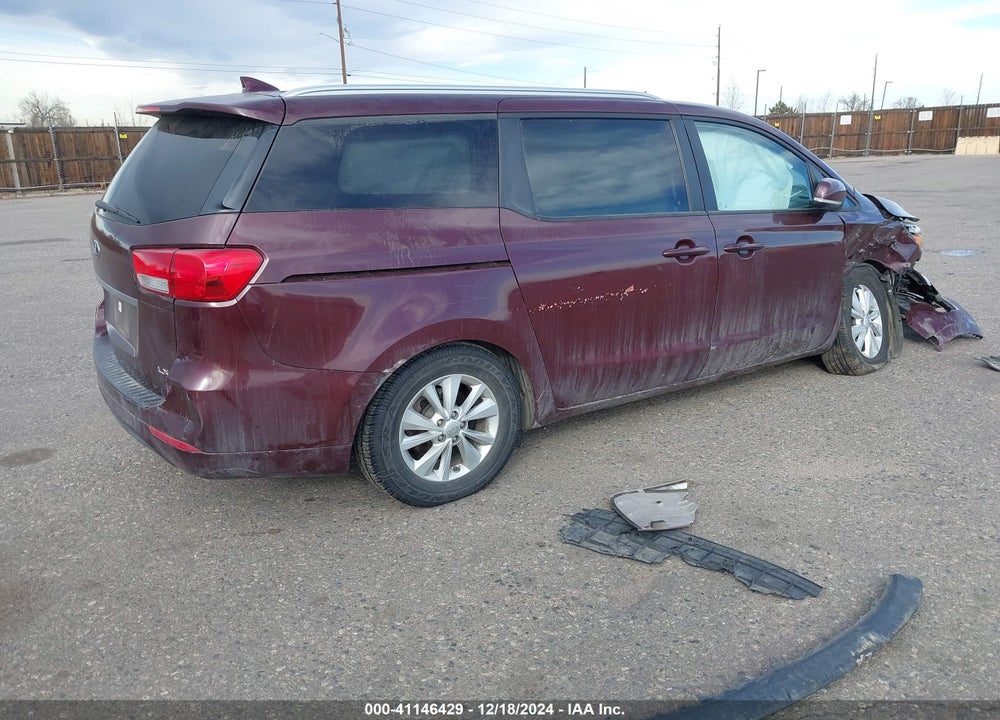 2017 KIA SEDONA LX VIN: KNDMB5C11H6246674