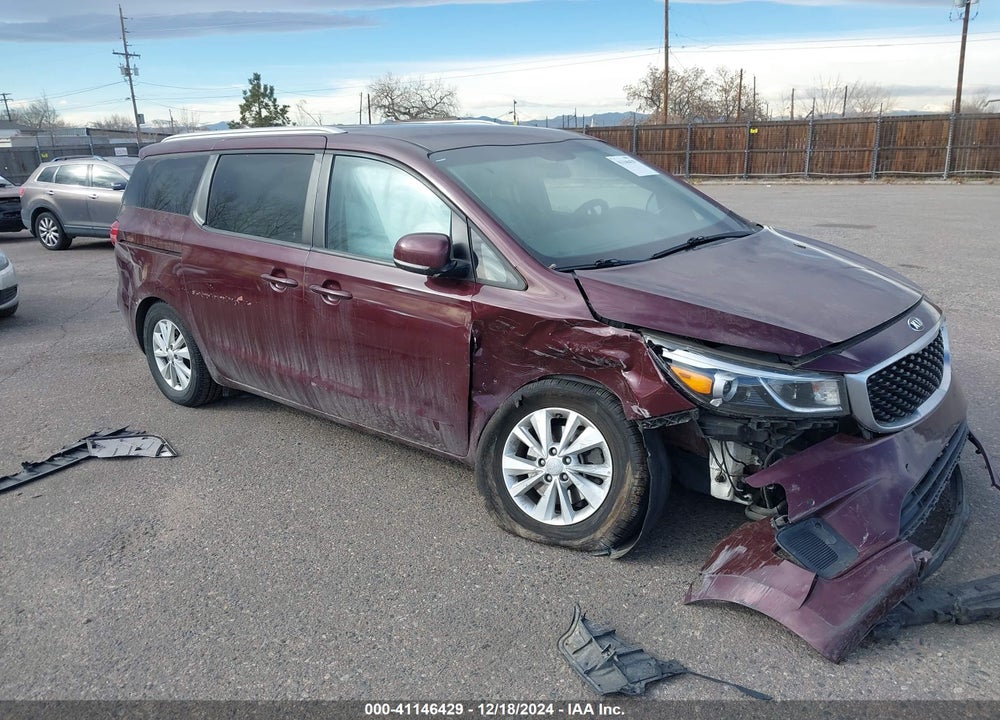 2017 KIA SEDONA LX VIN: KNDMB5C11H6246674