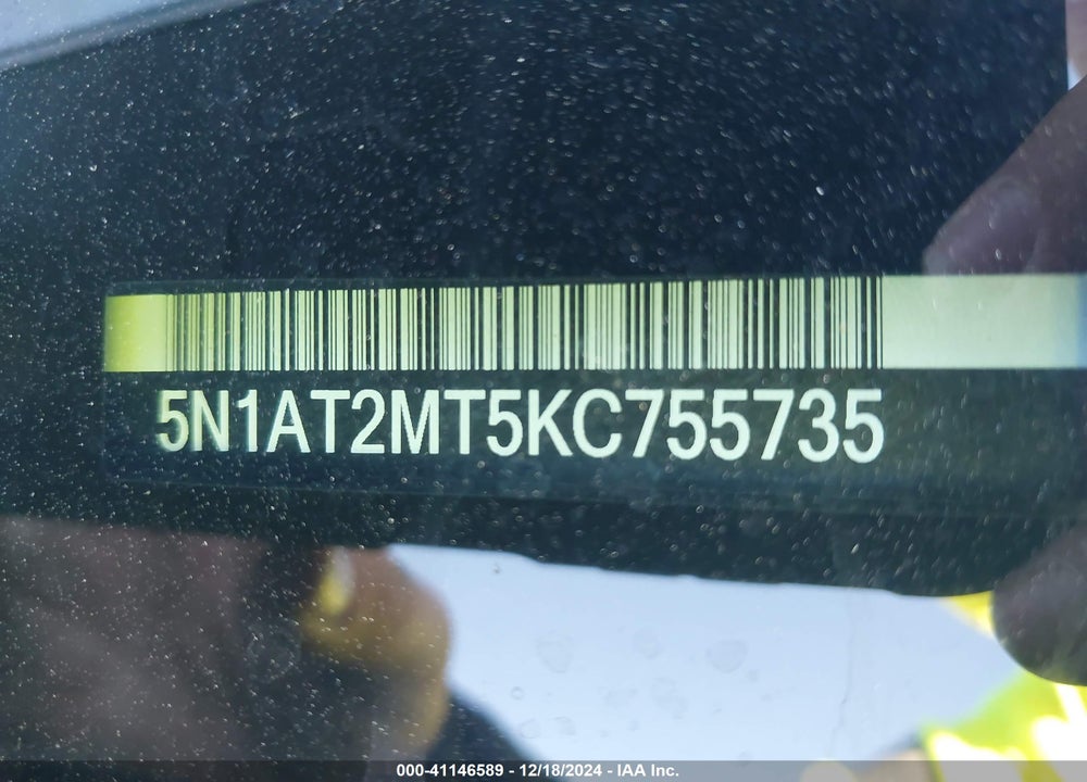 2019 NISSAN ROGUE S VIN: 5N1AT2MT5KC755735