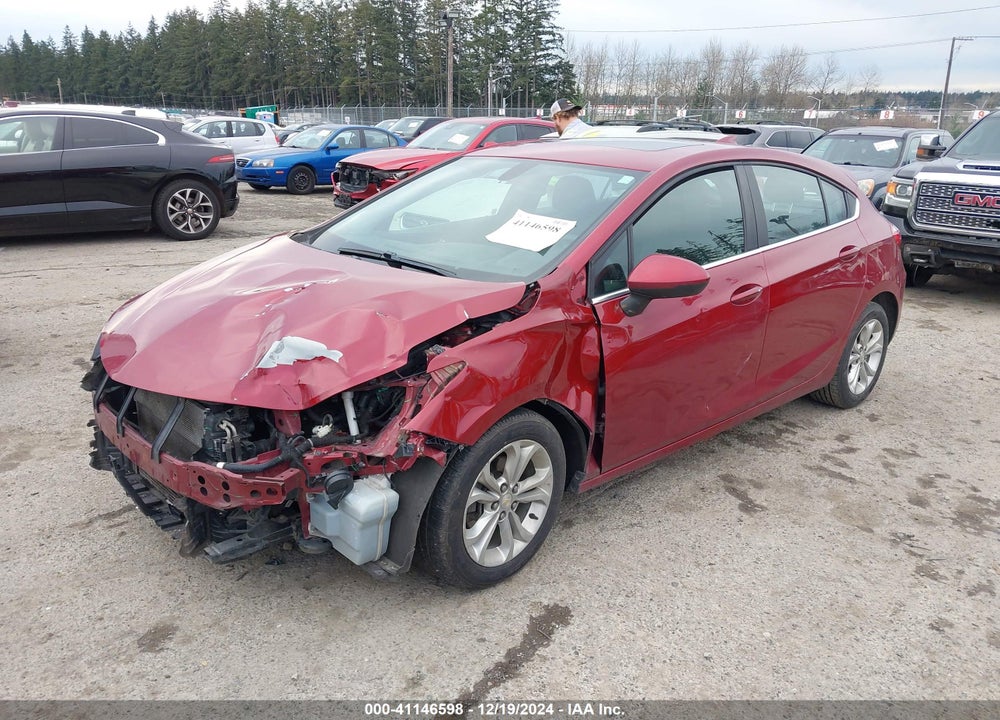 2019 CHEVROLET CRUZE VIN: 3G1BE6SM5KS566656