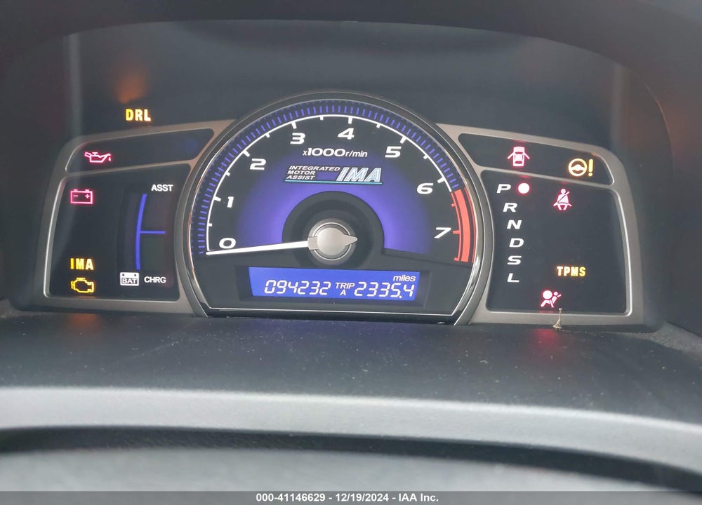 2008 HONDA CIVIC HYBRID VIN: JHMFA36268S000133
