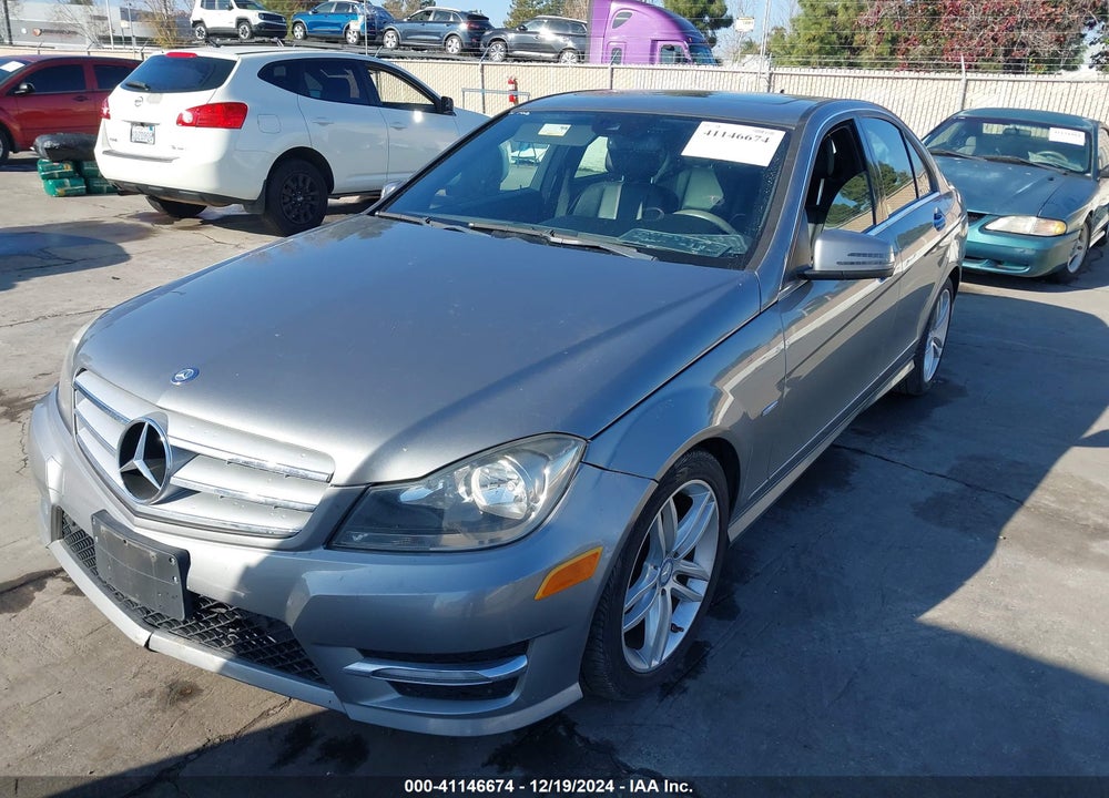 2012 MERCEDES-BENZ C 250 VIN: WDDGF4HB8CA617354