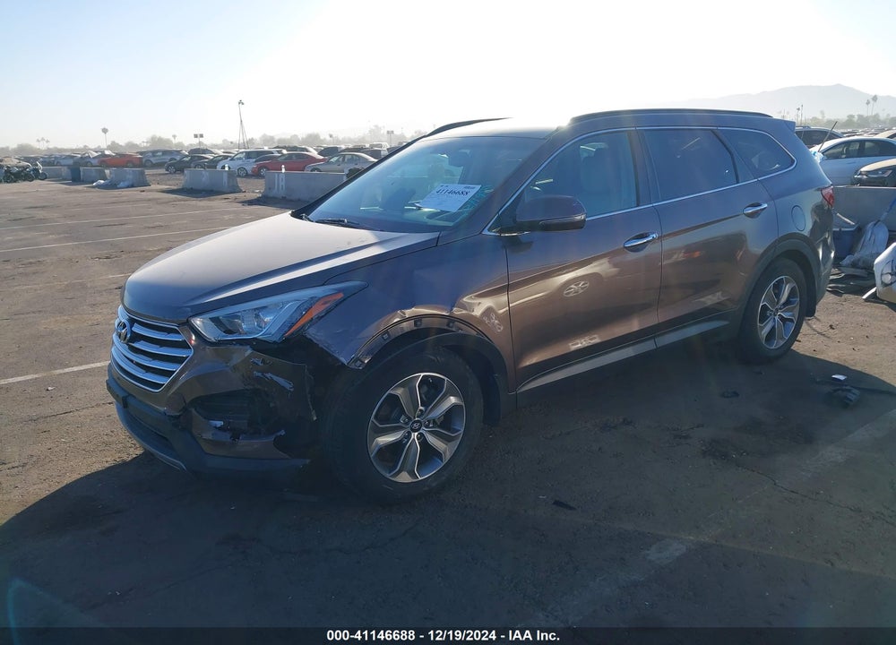 2014 HYUNDAI SANTA FE GLS VIN: KM8SN4HF3EU043589