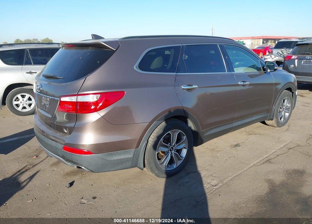2014 HYUNDAI SANTA FE GLS VIN: KM8SN4HF3EU043589
