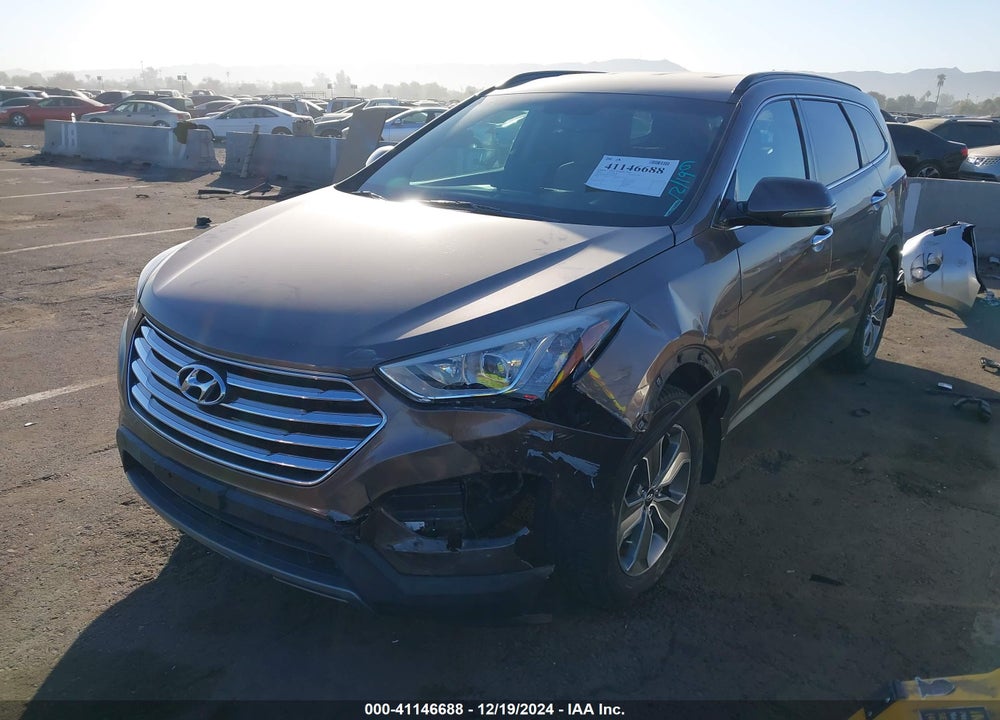 2014 HYUNDAI SANTA FE GLS VIN: KM8SN4HF3EU043589