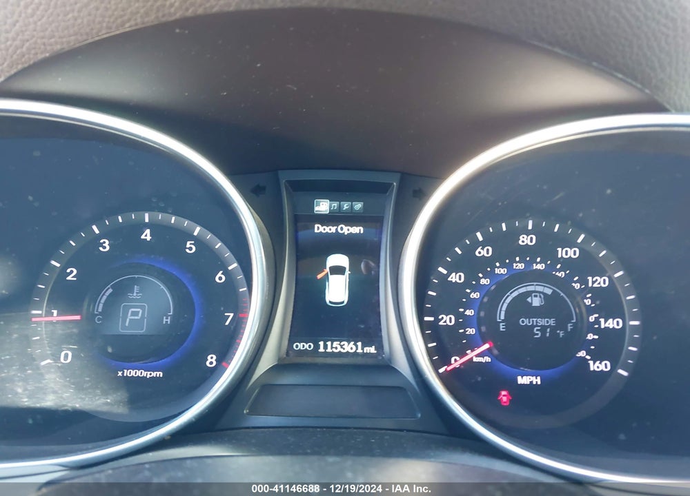 2014 HYUNDAI SANTA FE GLS VIN: KM8SN4HF3EU043589