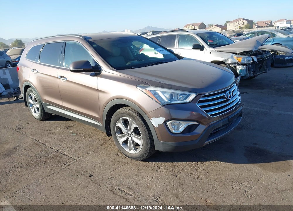 2014 HYUNDAI SANTA FE GLS VIN: KM8SN4HF3EU043589
