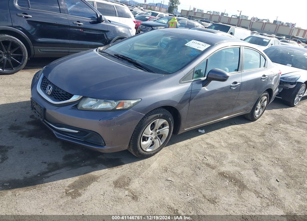 2014 HONDA CIVIC LX VIN: 19XFB2F50EE267043
