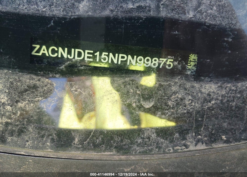 2022 JEEP RENEGADE ALTITUDE 4X4 VIN: ZACNJDE15NPN99875