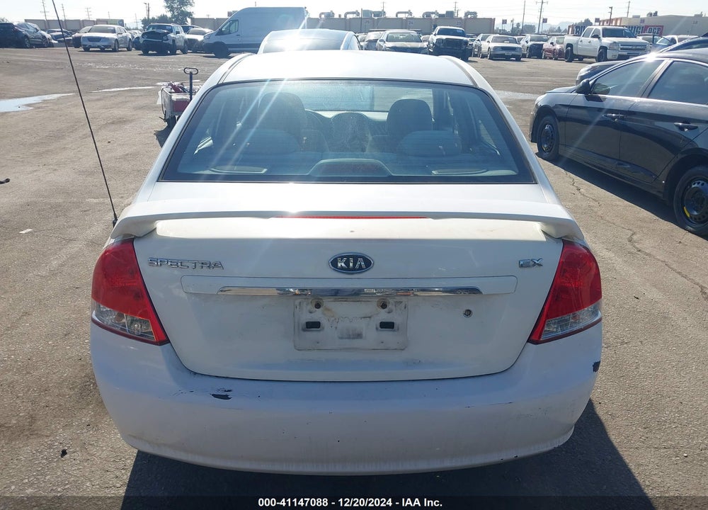 2008 KIA SPECTRA EX VIN: KNAFE122085581026