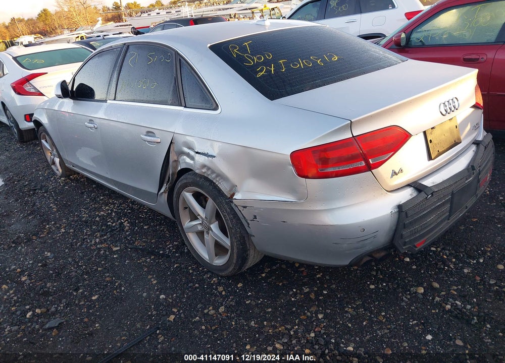 2009 AUDI A4 2.0T PREMIUM VIN: WAUMF78K39N023204
