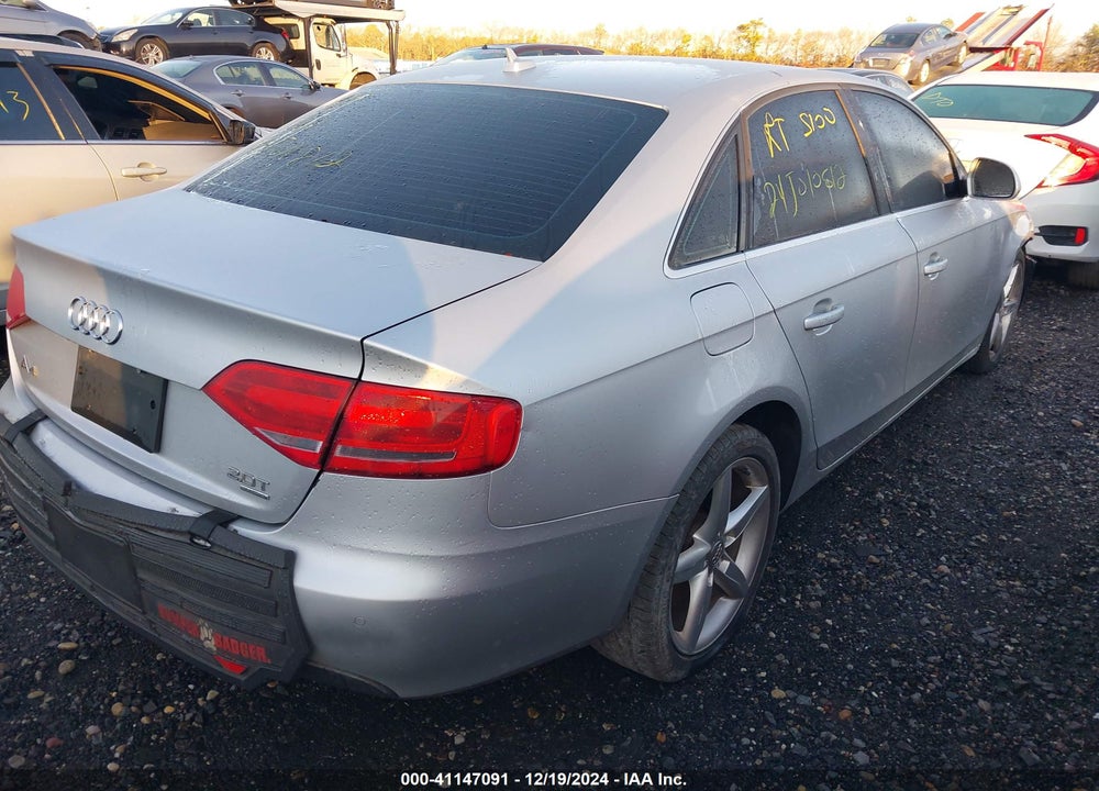 2009 AUDI A4 2.0T PREMIUM VIN: WAUMF78K39N023204