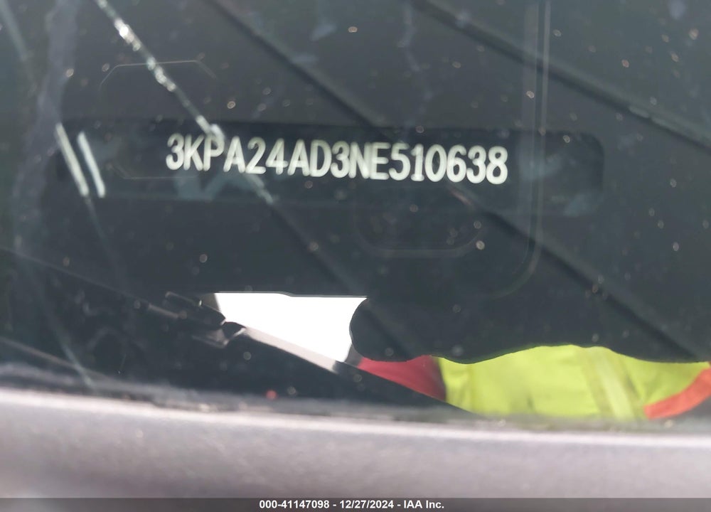 2022 KIA RIO LX VIN: 3KPA24AD3NE510638