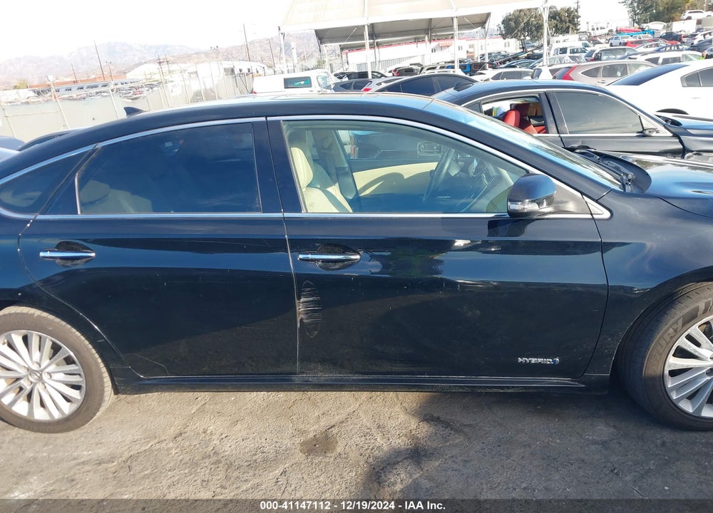 2013 TOYOTA AVALON HYBRID LIMITED VIN: 4T1BD1EB8DU016812