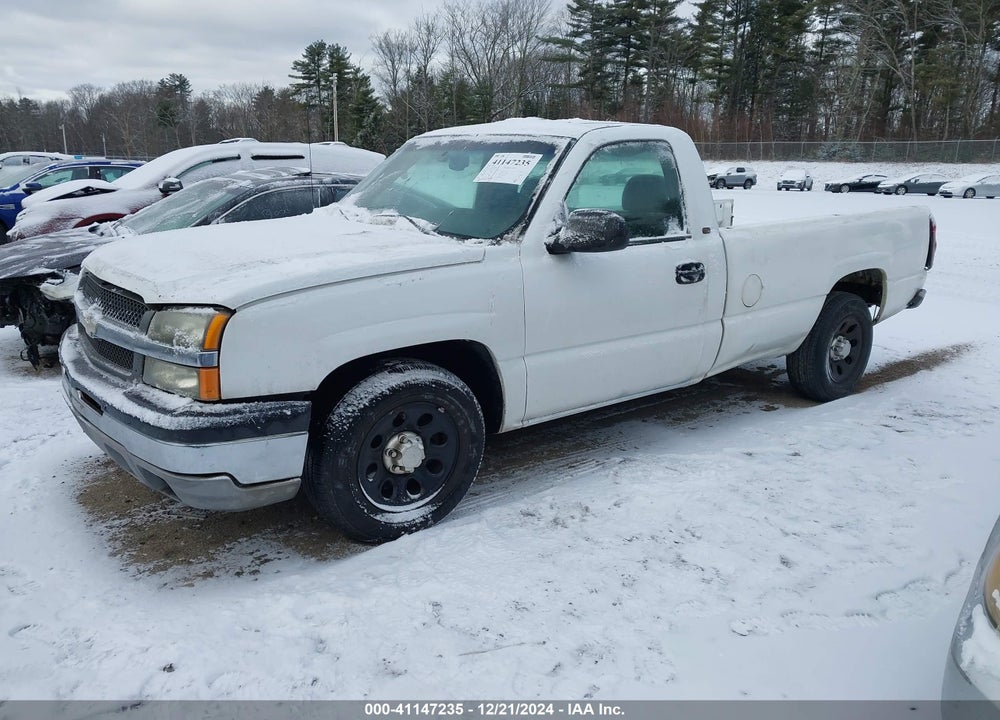 2005 CHEVROLET SILVERADO 1500 WORK TRUCK VIN: 1GCEC14V25Z316737
