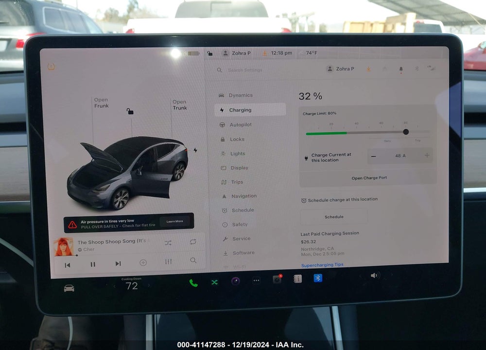 2021 TESLA MODEL Y LONG RANGE DUAL MOTOR ALL-WHEEL DRIVE VIN: 5YJYGDEE6MF094936