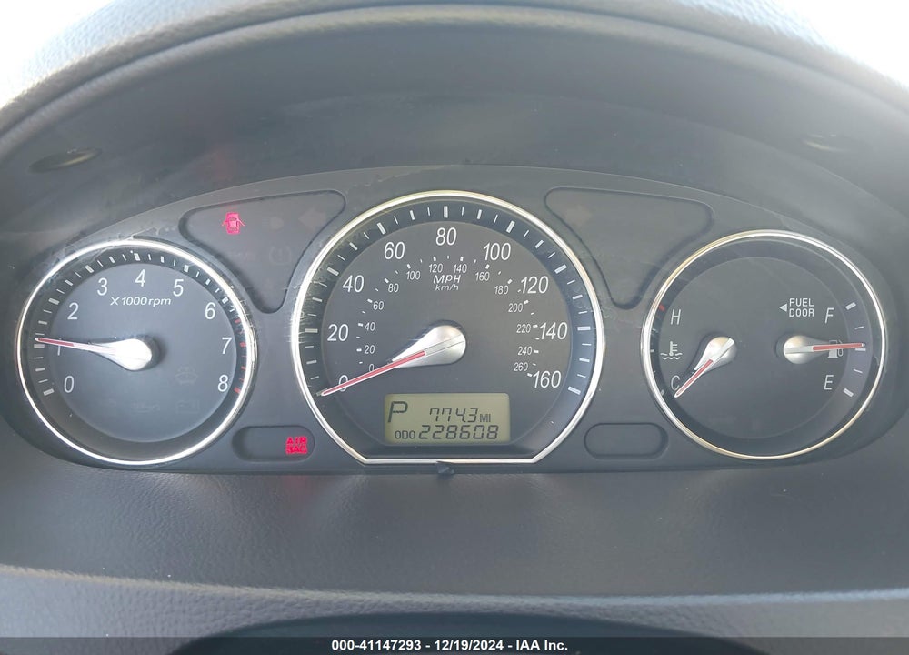 2009 HYUNDAI SONATA GLS V6 VIN: 5NPET46F09H410586